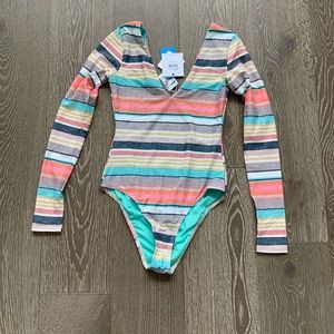 O’Neill San Marco Cruz striped one-piece swimsuit